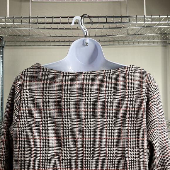 Talbots Houndstooth Plaid Career Blouse Size 1X Old Money Academia Preppy‎ - Picture 9 of 10